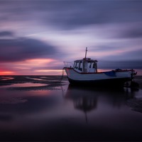 Buy canvas prints of Moody Meols sunset by Paul Farrell Photography