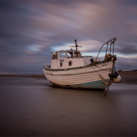 Buy canvas prints of Moored at Meols by Paul Farrell Photography