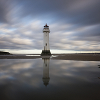 Buy canvas prints of Perch Rock reflections by Paul Farrell Photography