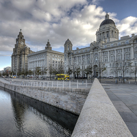 Buy canvas prints of Liverpools three graces by Paul Farrell Photography
