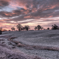 Buy canvas prints of HDR winter sunrise by Paul Farrell Photography