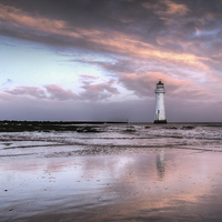 Buy canvas prints of February sunrise at Perch Rock by Paul Farrell Photography