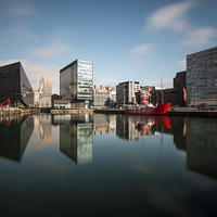Buy canvas prints of Canning dock reflections by Paul Farrell Photography