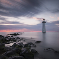 Buy canvas prints of Perch rock lighthouse by Paul Farrell Photography