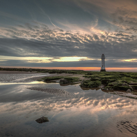 Buy canvas prints of Clouds, sunset and reflections by Paul Farrell Photography