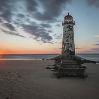 Buy canvas prints of Talacre sunset by Paul Farrell Photography