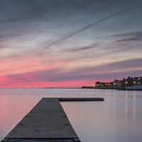 Buy canvas prints of  West Kirby afterburn by Paul Farrell Photography