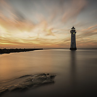Buy canvas prints of Red skies at New Brighton by Paul Farrell Photography