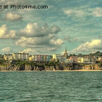 Buy canvas prints of Tenby Panorama by Martin Chambers