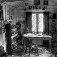 Buy canvas prints of The Writing Shed by Martin Chambers