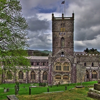 Buy canvas prints of St Davids Cathedral by Martin Chambers