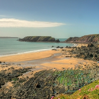 Buy canvas prints of Marloes Sands Pembrokeshire by Martin Chambers