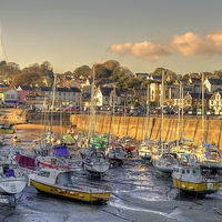 Buy canvas prints of  Saundersfoot Harbour by Martin Chambers