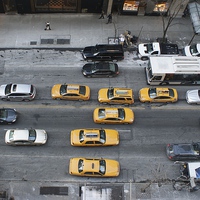 Buy canvas prints of New York taxis by Stuart Barnes