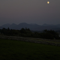 Buy canvas prints of Full Moon In Connemara by Duncan Mathews