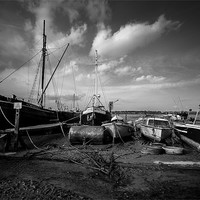 Buy canvas prints of Boats at Pin Mill by Robin East