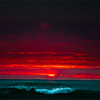 Buy canvas prints of Crimson sunset by Michael Goyberg
