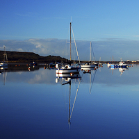 Buy canvas prints of Christchurch Harbour Sailing Boats by Karen Magee