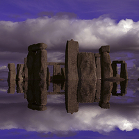Buy canvas prints of Stonehenge Reflections by Karen Magee