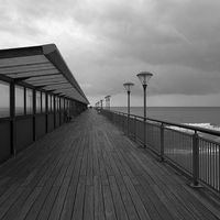 Buy canvas prints of Autumnal Boscombe Pier by Karen Magee