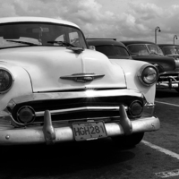 Buy canvas prints of Classic Cuba B&W by Karen Magee