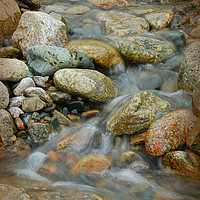 Buy canvas prints of Pebble Beach Purity by Karen Magee