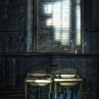 Buy canvas prints of Bathroom Blues by Jason Green