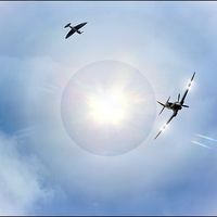 Buy canvas prints of Spitfires by Jason Green