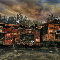 Buy canvas prints of Rusting Heroes by Jason Green
