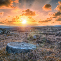 Buy canvas prints of Sunset at Stanage by Jason Green