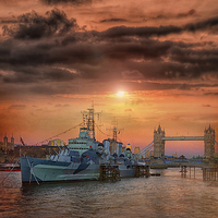 Buy canvas prints of HMS Belfast by Jason Green
