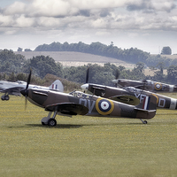 Buy canvas prints of  Spitfires by Jason Green