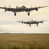 Buy canvas prints of  Lancaster take off by Jason Green