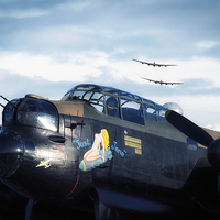 Buy canvas prints of  Three Lancasters by Jason Green