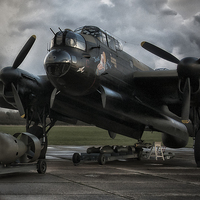 Buy canvas prints of  Three Lancasters by Jason Green