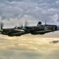 Buy canvas prints of  Spitfires (Double trouble) by Jason Green