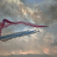 Buy canvas prints of   Red Arrows by Jason Green