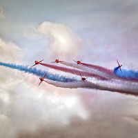 Buy canvas prints of   Red Arrows by Jason Green