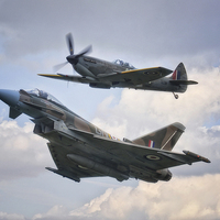 Buy canvas prints of  RAF Typhoon Display Team 2015 by Jason Green