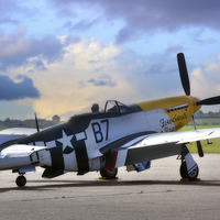 Buy canvas prints of North American P-51 Mustang by Jason Green