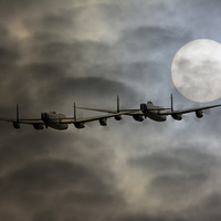 Buy canvas prints of  Bombers Moon by Jason Green