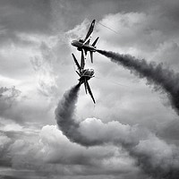 Buy canvas prints of Red Arrows mono by Jason Green