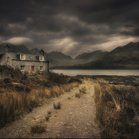 Buy canvas prints of Hunters Lodge by andrew bagley