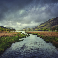 Buy canvas prints of River to Buttermere by andrew bagley
