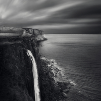 Buy canvas prints of  Kilt Rock by andrew bagley