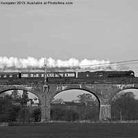 Buy canvas prints of The Cathedrals Express B&W by William Kempster