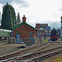 Buy canvas prints of Busy Day At Loughborough Station by William Kempster