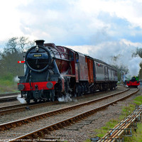 Buy canvas prints of Southern Built 8F No 48624 by William Kempster