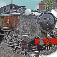 Buy canvas prints of GWR Class 15xx No.1501 by William Kempster