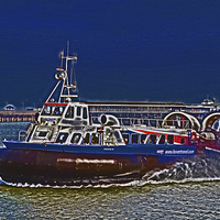 Buy canvas prints of Isle Of Wight Hovercraft by William Kempster
